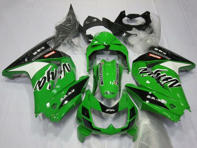 2008-2012 Kawasaki Ninja 250 Motorcycle Fairings - Green White Black Canada Websites