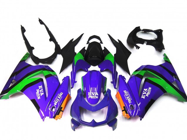 2008-2012 Kawasaki Ninja 250 Motorcycle Fairings - Purple Orange Green Black Canada Websites