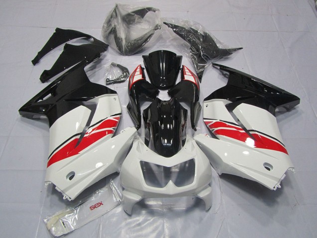 2008-2012 Kawasaki Ninja 250 Motorcycle Fairings - White Red Glossy Black Yama Style Canada Websites