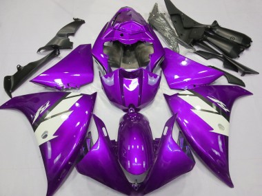 2012-2014 Yamaha R1 Motorcycle Fairings - Purple White Canada Websites