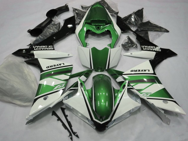 2007-2008 Yamaha R1 Motorcycle Fairings - White Green Black Canada Websites