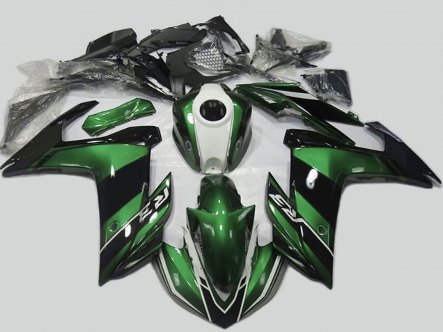 2015-2018 Yamaha R3 Motorcycle Fairing - Green White Glossy Black Canada Websites
