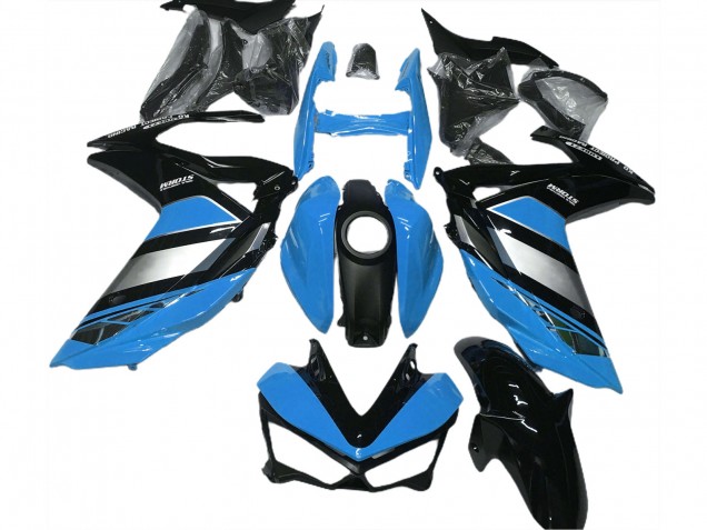 2015-2018 Yamaha R3 Motorcycle Fairings - Blue Silver Glossy Black Yamalube Canada Websites
