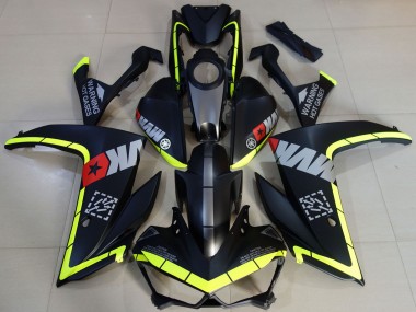2015-2018 Yamaha R3 Motorcycle Fairings - Yellow Grey Matte Black Star Canada Websites