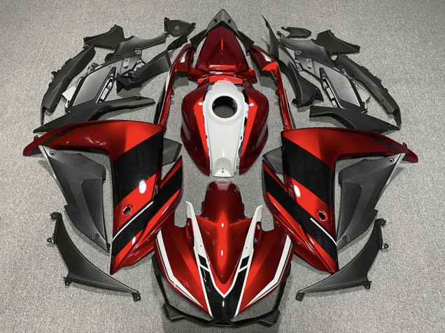 2015-2018 Yamaha R3 Motorcycle Fairings - Red White Glossy Black Canada Websites