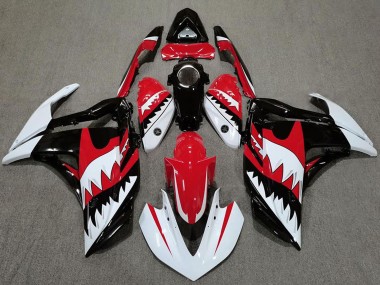 2015-2018 Yamaha R3 Motorcycle Fairings - White Red Black Shark Canada Websites