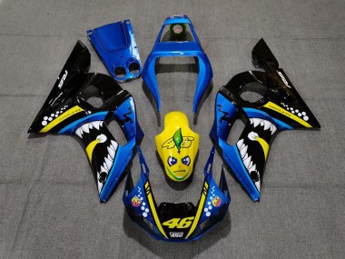 1998-2002 Yamaha R6 Motorcycle Fairings - Blue Yellow Black Shark 46 Canada Websites