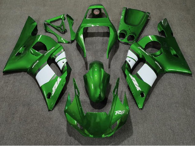 1998-2002 Yamaha R6 Motorcycle Fairing - Green White Canada Websites