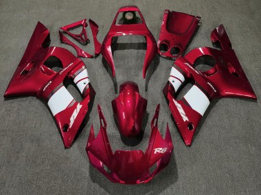 1998-2002 Yamaha R6 Motorcycle Fairing - Red White Canada Websites