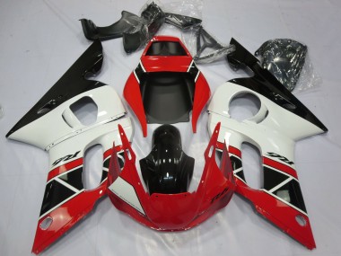 1998-2002 Yamaha R6 Motorcycle Fairings - Red White Glossy Black OEM Style Canada Websites
