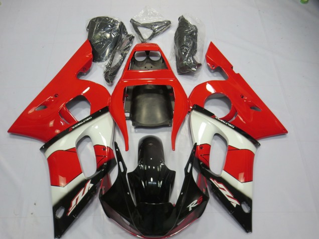 1998-2002 Yamaha R6 Motorcycle Fairings - Red White Glossy Black Canada Websites
