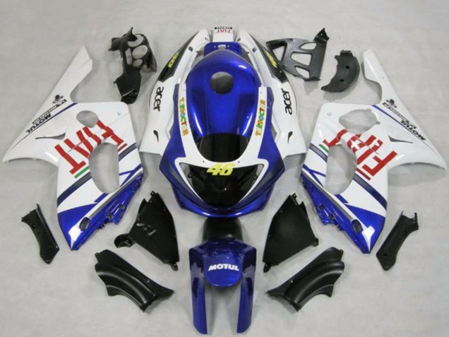 1996-2007 Yamaha YZF600R Thundercat Motorcycle Fairings - White Blue Fiat Motul Canada Websites
