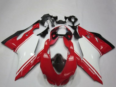 2011-2014 Ducati 1199 Motorcycle Fairings - White Red Black OEM Style Canada Websites