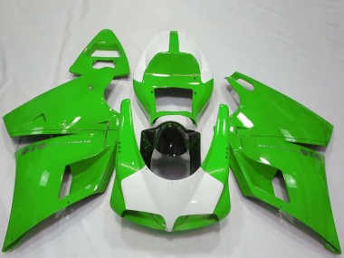 1993-2005 Ducati 916 Motorcycle Fairings - Green White Glossy Black Performance Canada Websites