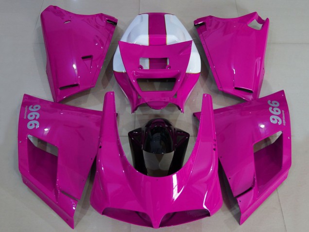 1993-2005 Ducati 996 Motorcycle Fairings - Glossy Pink White Black Canada Websites
