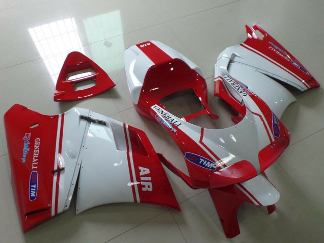 1993-2005 Ducati 748 916 996 998 Motorcycle Fairings - White Red Air Generali Tim Canada Websites