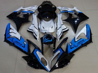 2009-2014 BMW S1000RR Motorcycle Fairings - White Blue Glossy Black Alpha Canada Websites