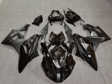 2009-2014 BMW S1000RR Motorcycle Fairings - Glossy Black Matte Black Carbon Fiber Canada Websites
