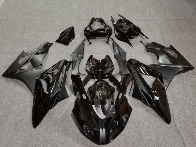 2009-2014 BMW S1000RR Motorcycle Fairings - Glossy Black Matte Black Carbon Fiber Canada Websites