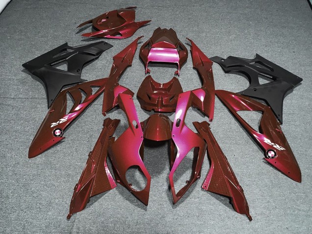 2009-2014 BMW S1000RR Motorcycle Fairing Kits - Red Matte Black Canada Websites
