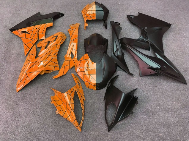 2015-2016 BMW S1000RR Motorcycle Fairings - Orange Matte Black Split Canada Websites
