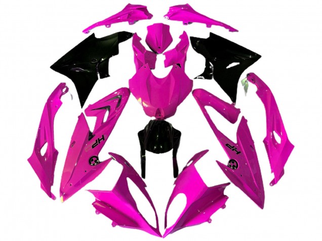 2009-2014 BMW S1000RR Motorcycle Fairings - Pink Glossy Black HP Canada Websites