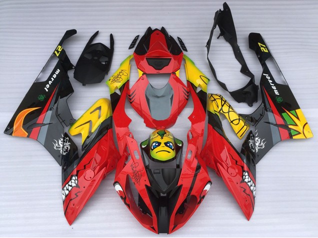 2015-2016 BMW S1000RR Motorcycle Fairings - Yellow Red Black Shark Canada Websites