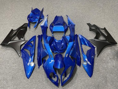 2009-2014 BMW S1000RR Motorcycle Fairings - Blue Matte Black Canada Websites