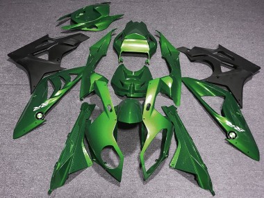 2009-2014 BMW S1000RR Motorcycle Fairings - Green Matte Black Canada Websites
