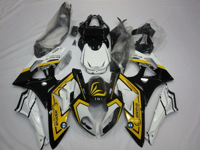 2009-2014 BMW S1000RR Motorcycle Fairings - White Yellow Glossy Black Canada Websites