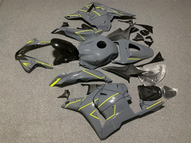 2009-2012 Honda CBR600RR Motorcycle Fairings - Dark Nardo Grey Yellow Canada Websites