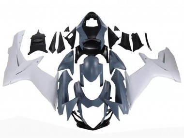 2011-2024 Suzuki GSXR 600 / GSXR 750 Motorcycle Fairings - Nardo Grey White Canada Websites