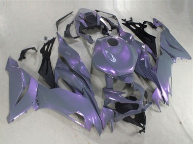 2019-2022 Kawasaki ZX6R Motorcycle Fairings - Chameleon Grey Dazz Pearl Purple Canada Websites