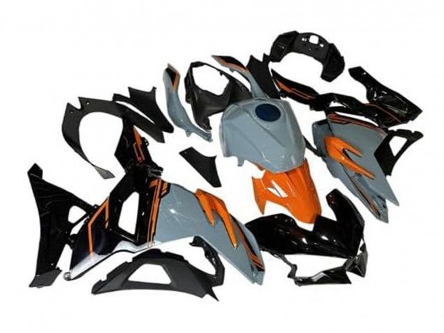 2024-2025 Kawasaki Ninja 500 EX500R Motorcycle Fairings - Nardo Grey Orange Black Canada Websites
