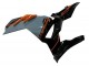 2024-2025 Kawasaki Ninja 500 EX500R Motorcycle Fairings - Nardo Grey Orange Black Canada Websites