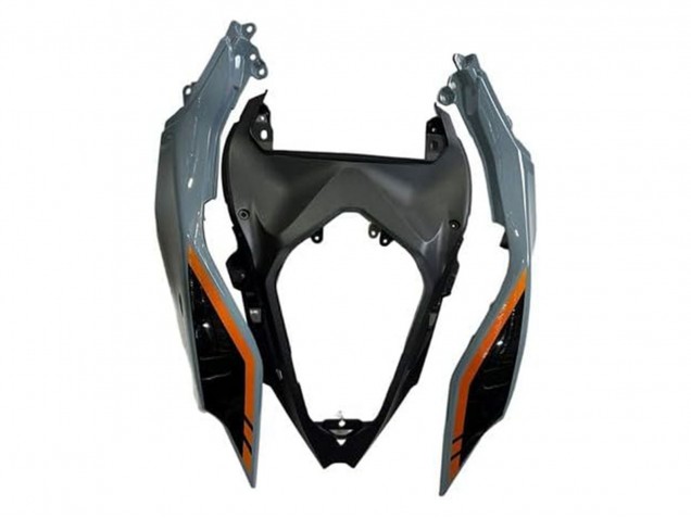 2024-2025 Kawasaki Ninja 500 EX500R Motorcycle Fairings - Nardo Grey Orange Black Canada Websites