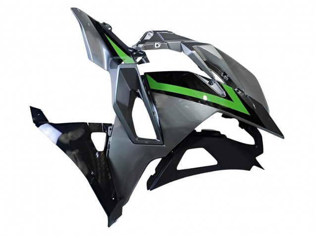 2024-2025 Kawasaki Ninja 500 EX500R Motorcycle Fairings - Grey Green Black Canada Websites
