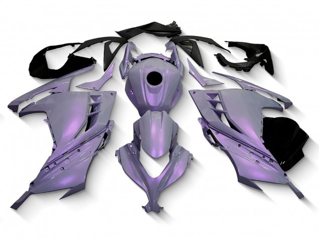 2013-2024 Kawasaki EX300 Motorcycle Fairings - Chameleon Grey Dazz Pearl Purple Canada Websites
