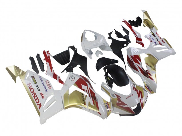 2020-2023 Honda CBR1000RR-R Motorcycle Fairings - White Red Gold Motul HRC Canada Websites