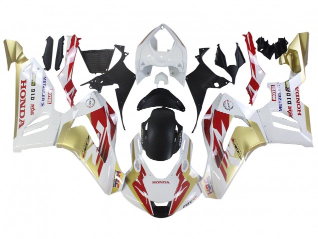 2020-2023 Honda CBR1000RR-R Motorcycle Fairings - White Red Gold Motul HRC Canada Websites