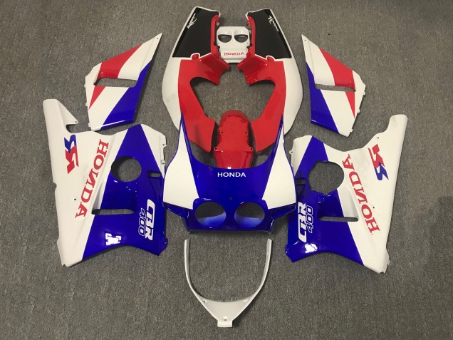1987-1989 Honda CBR400RR NC23 Motorcycle Fairing - White Red Blue Canada Websites