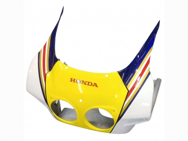 1987-1989 Honda CBR400RR NC23 Motorcycle Fairings - White Yellow Blue Rothmans Canada Websites