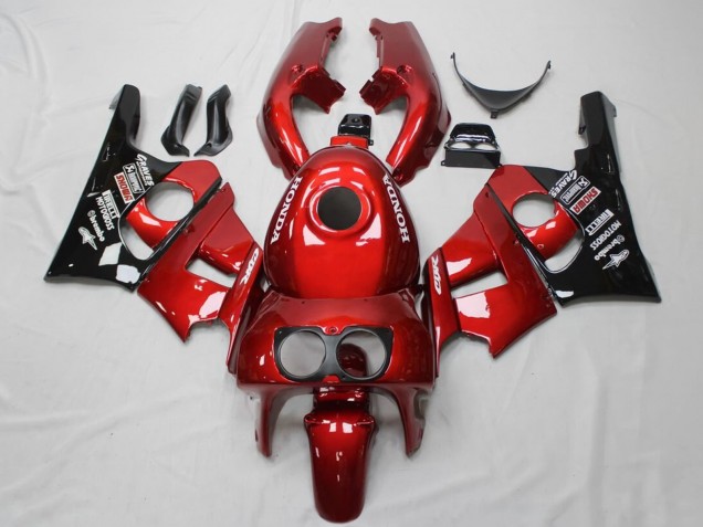1990-1999 Honda CBR400RR NC29 Motorcycle Fairings - Red Glossy Black Canada Websites