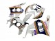 1990-1999 Honda CBR400RR NC29 Motorcycle Fairings - White Gold Red Dark Blue Rothmans Canada Websites