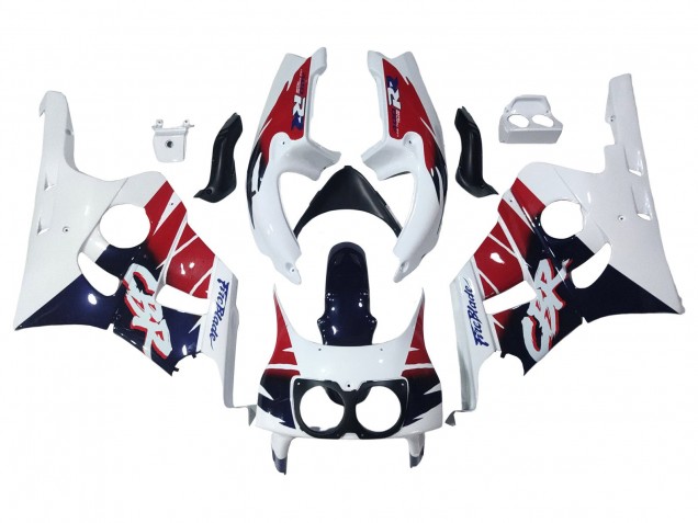 1990-1999 Honda CBR400RR NC29 Motorcycle Fairings - White Red Dark Blue Fireblade Canada Websites
