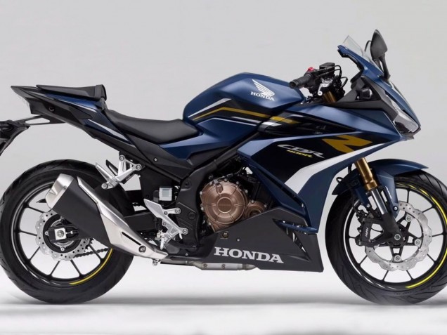 2022 Honda CBR400R Motorcycle Fairings - Dark Blue Matte Black Canada Websites