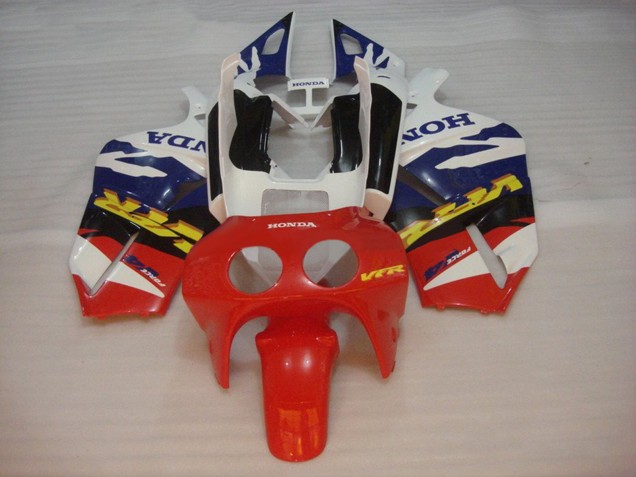 1988-1992 Honda VFR400R NC30 Motorcycle Fairings - White Blue Red Canada Websites