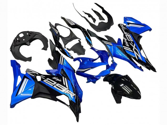 2019-2025 Kawasaki ZX25R ZX-25R Motorcycle Fairings - Blue White Matte Black Canada Websites