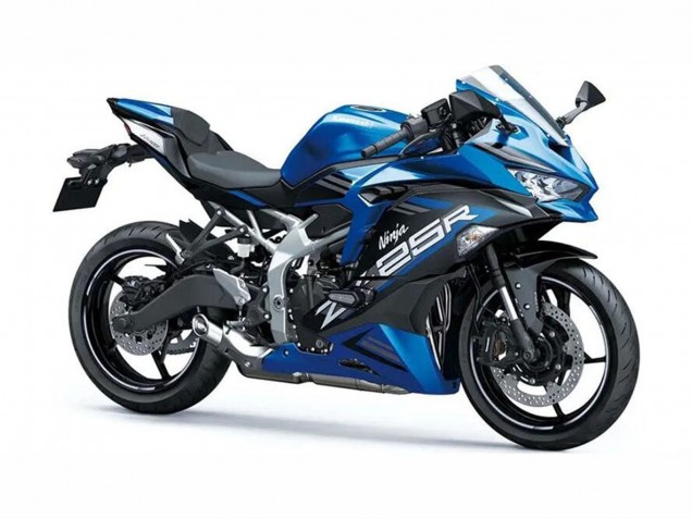 2019-2025 Kawasaki ZX25R ZX-25R Motorcycle Fairings - Blue White Matte Black Canada Websites