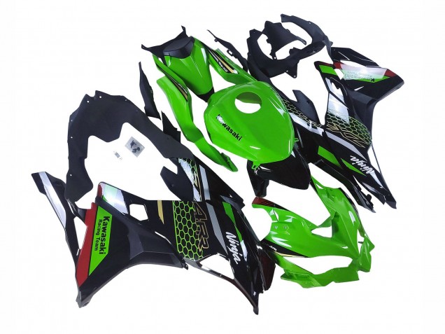 2019-2025 Kawasaki ZX25R ZX-25R Motorcycle Fairings - Green Black Red Honeycomb Canada Websites
